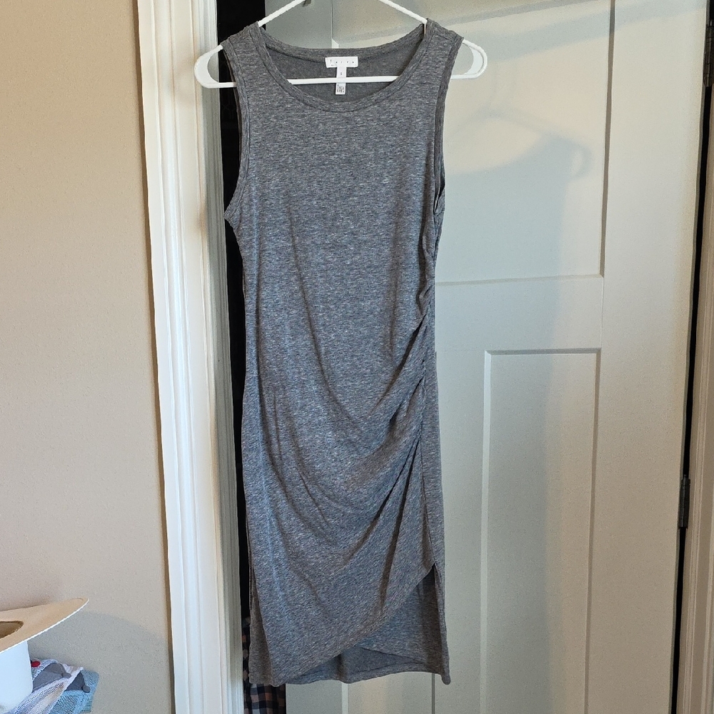Leith Sleeveless Asymmetrical Dress in Gray